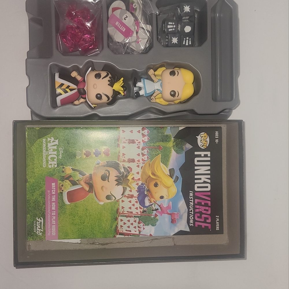 Funko Pop!  Alice in Wonderland Funkoverse Strategy Game damaged box but never p